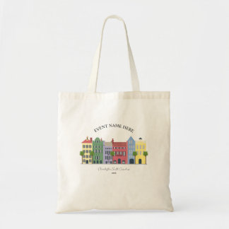 Rainbow Row Charleston Tote Bag