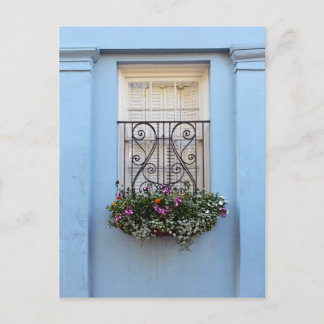Rainbow Row Flower Box, Charleston, S.C. Postcard