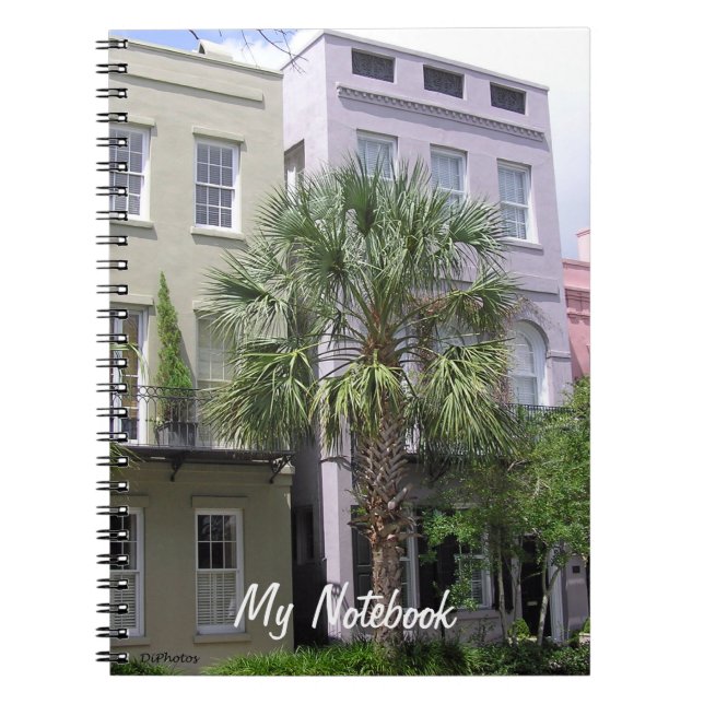 Rainbow Row Houses, Charleston Notebook (Front)