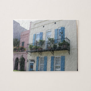 Rainbow Row Houses, Charleston SC Puzzle