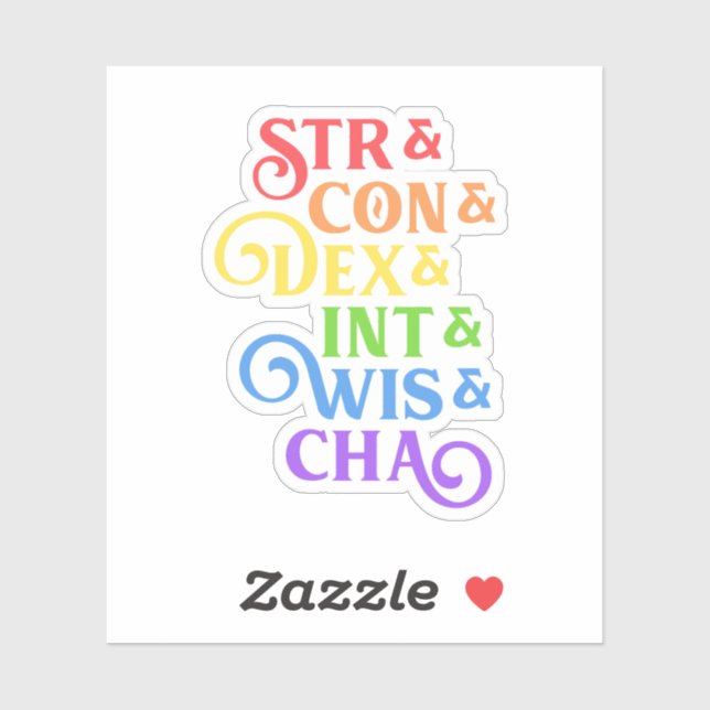 Rainbow RPG Stats Tabletop (Sheet)