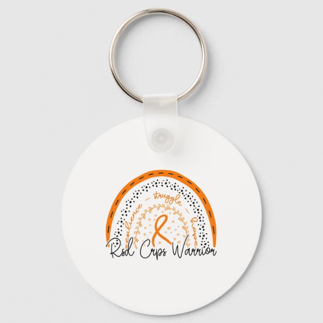 Rainbow Rsd Crps Warrior  Key Ring (Front)