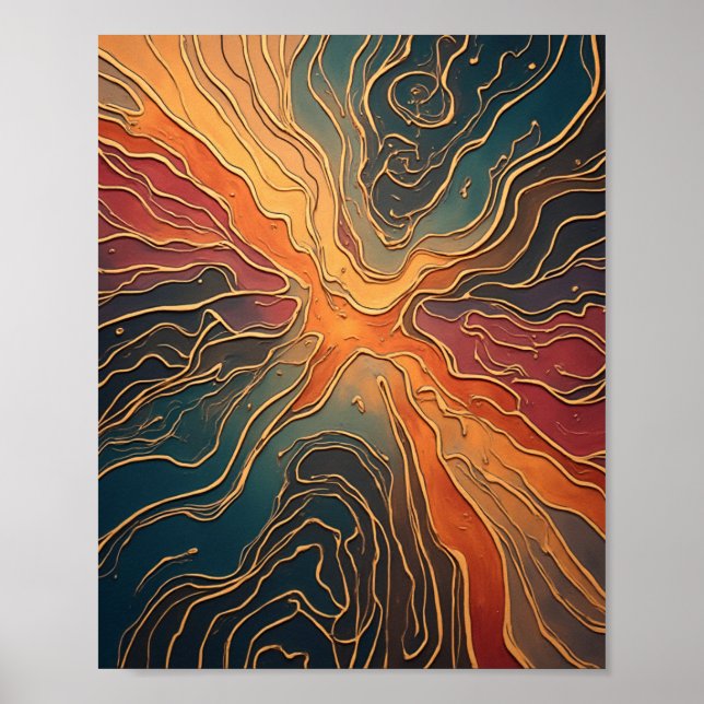 Rainbow Rumbling Earth Value Paper Poster (Front)