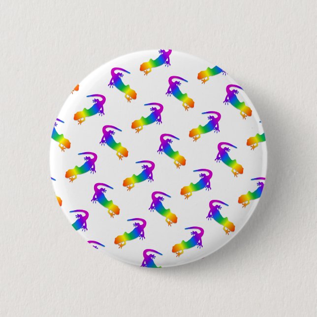 Rainbow Salamander 6 Cm Round Badge (Front)