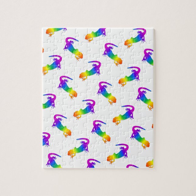 Rainbow Salamander Jigsaw Puzzle (Vertical)