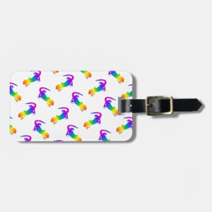 Rainbow Salamander Luggage Tag