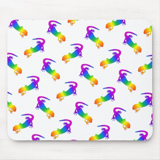 Rainbow Salamander Mouse Mat (Front)
