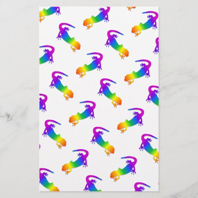 Rainbow Salamander Stationery (Front)