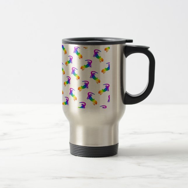 Rainbow Salamander Travel Mug (Right)