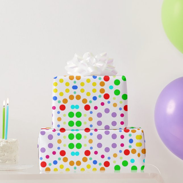Rainbow sample graphic wrapping paper (Party Gifts)