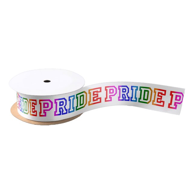 Rainbow Satin PRIDE Ribbon Satin Ribbon (Spool)