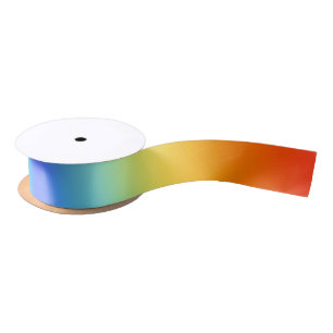rainbow satin ribbon