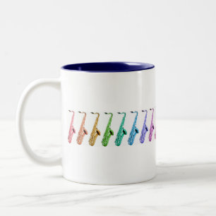 Rainbow Saxophones Mug