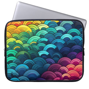 Rainbow Scale Pattern Laptop Sleeve