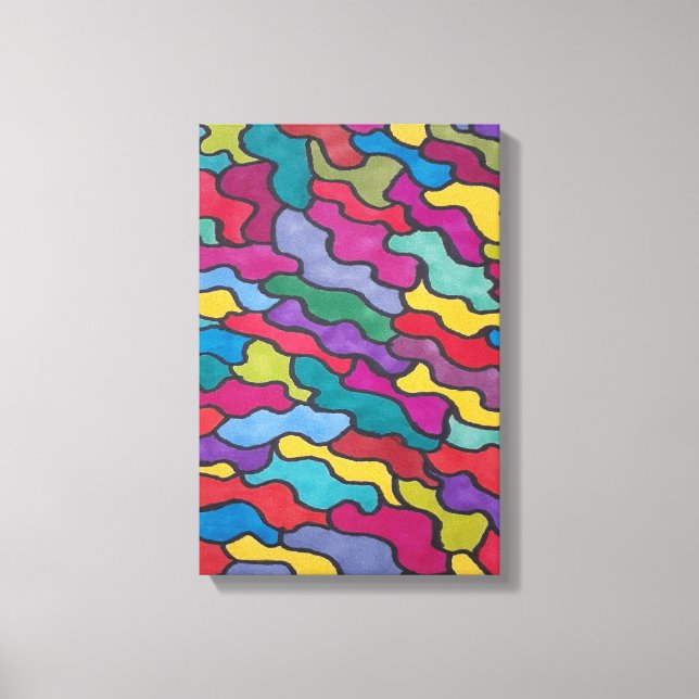 Rainbow Scales Abstract  Canvas Print (Front)