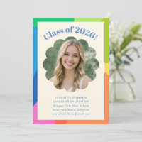 Rainbow Scallop Photo 2026 Class Graduation Party