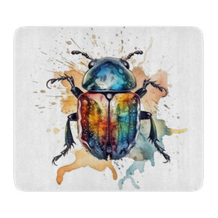 Rainbow Scarab Cutting Board