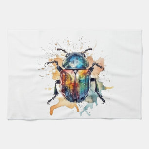 Rainbow Scarab Tea Towel