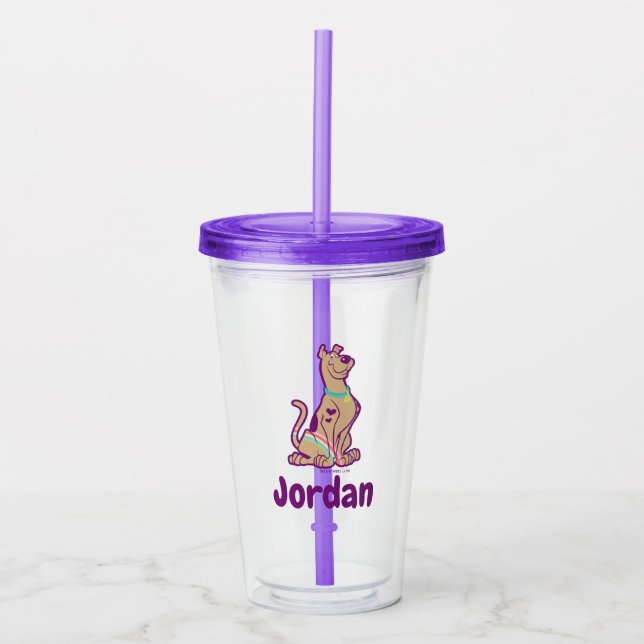 Rainbow Scooby-Doo Acrylic Tumbler (Front)
