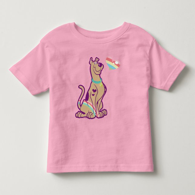 Rainbow Scooby-Doo Toddler T-Shirt (Front)