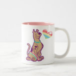 Rainbow Scooby-Doo Two-Tone Coffee Mug<br><div class="desc">Check out this cute Scooby-Doo character art, with a sweet rainbow across his body and his spots replaced with hearts!</div>
