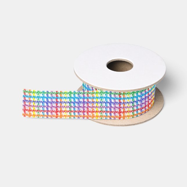 Rainbow Scratch Ribbon Satin Ribbon (Spool)