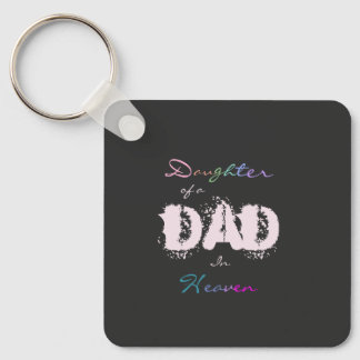 rainbow script memorial key ring