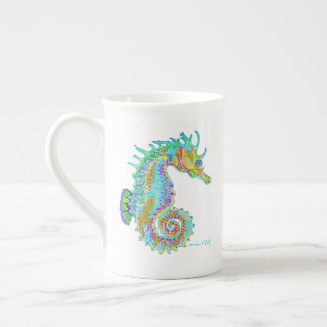 Rainbow Seahorse mug (Left)