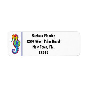 Rainbow Seahorse Return Address