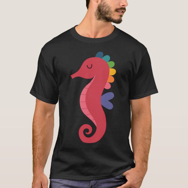 Rainbow Seahorse T-Shirt (Front)