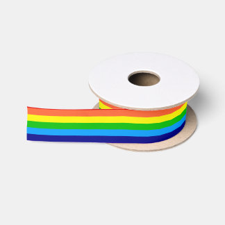 rainbow seamless satin ribbon
