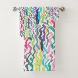 Rainbow Seaweed Bath Towel Set