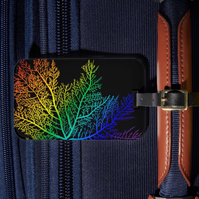 Rainbow Seaweed Pride Luggage Tag (Front Insitu 4)