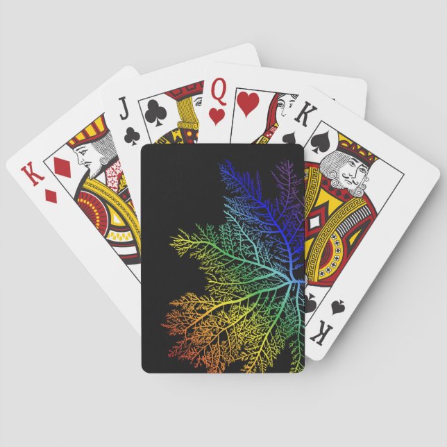 Rainbow Seaweed Pride Playing Cards (Back)