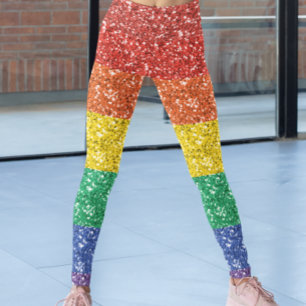 Rainbow sequin leggings hotsell