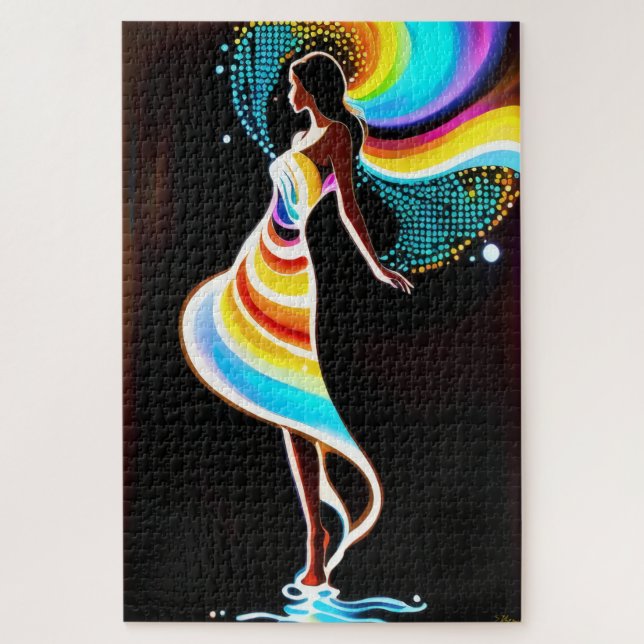 Rainbow serenity jigsaw puzzle (Vertical)