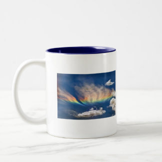 Rainbow, Serenity Prayer Two-Tone Coffee Mug