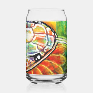 Rainbow Serpant Can Glass