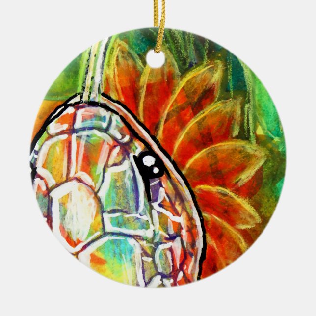 Rainbow Serpant  Ceramic Tree Decoration (Front)