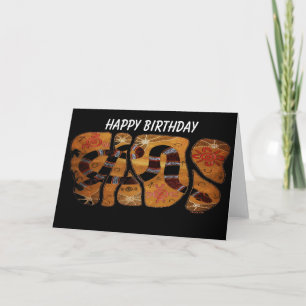 Rainbow Serpent Birthday Card