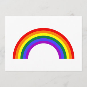 Rainbow Shape Invitation