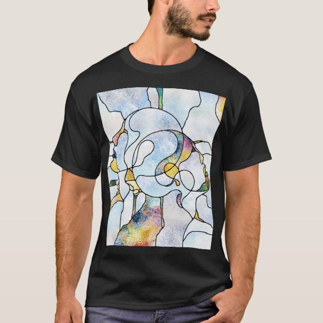 Rainbow shards, stained glass unity T-Shirt (Front)