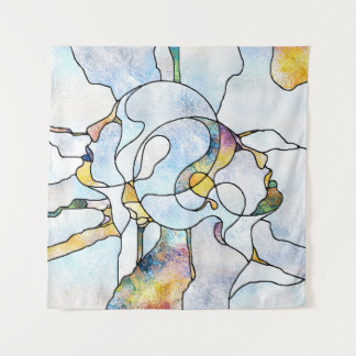 Rainbow shards, stained glass unity tapestry