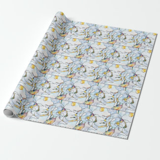 Rainbow shards, stained glass unity wrapping paper