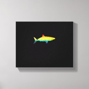 Rainbow Shark Gay Pride Flag LGBT LGBTQ Tank Top Canvas Print