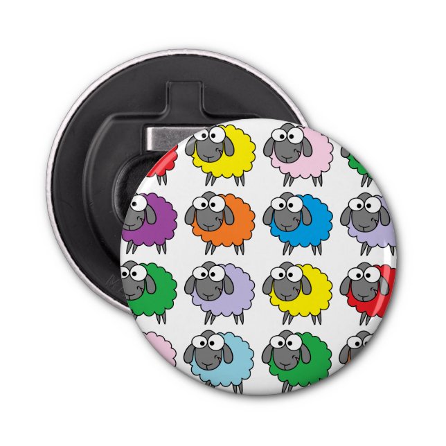 Rainbow Sheep Bottle Opener (Front)