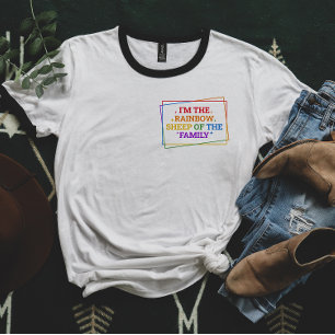Rainbow Sheep of the Family Funny Pride T-Shirt