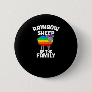 Rainbow Sheep Of The Family Gay Pride LGBTQ Equali 6 Cm Round Badge