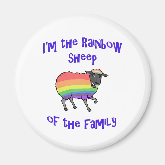Rainbow Sheep of the Family Magnet (Front)