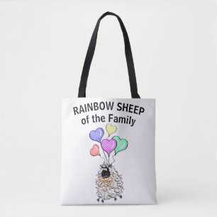 Rainbow Sheep of the Family Tote Bag